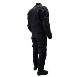 Textil Motorradkombi in schwarz, zweiteilig