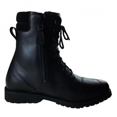 RO012 - Motorradstiefel "Ranger", mit seitlichem Reißverschluss und Schnürung - 4