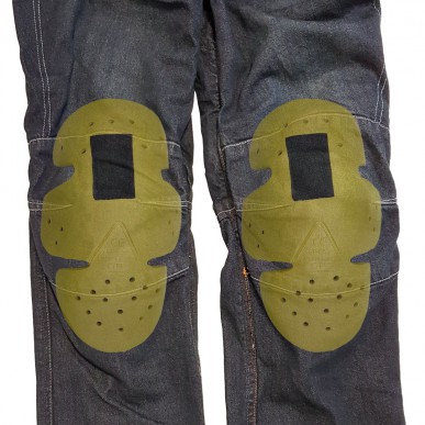 RO170 - Schwarze Aramid Motorradjeans mit Protektoren für Herren - 6