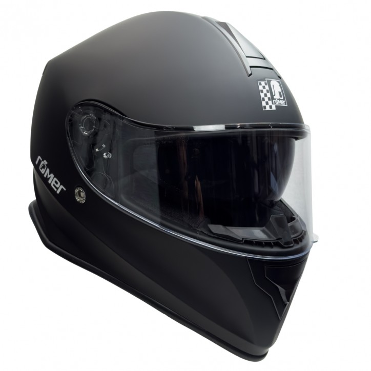 RO813 - Schwarzer Integralhelm mit Sonnenvisier RO813 - Schwarzer Integralhelm mit Sonnenvisier