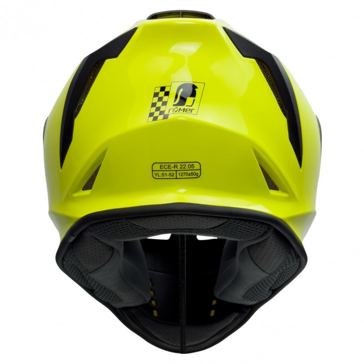 RO5019 - Kinder Motorradhelm in Neongelb