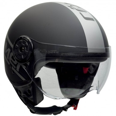 Motorrad- Jethelm mit Pilotenvisier in edlem Design - 4