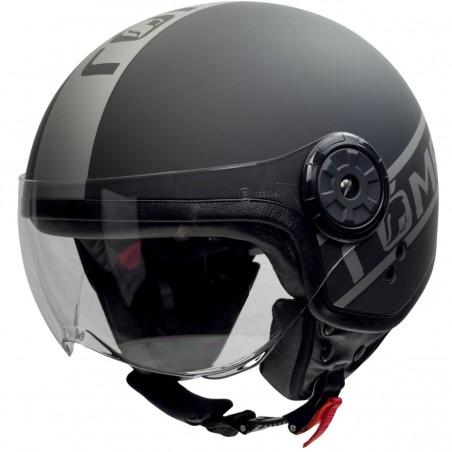 Motorrad- Jethelm mit Pilotenvisier in edlem Design - 1