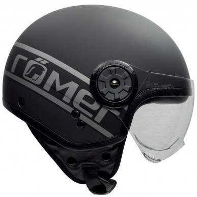 Motorrad- Jethelm mit Pilotenvisier in edlem Design - 5