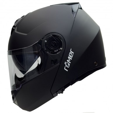 RO20055 - Schwarzer Klapphelm mit integriertem Sonnenvisier - 2