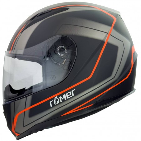 RO201705 - Integralhelm in Schwarz, Orange