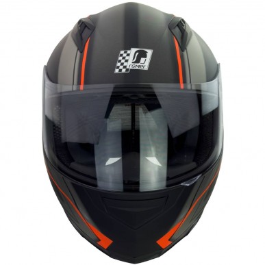 RO201705 - Integralhelm in Schwarz, Orange - 6