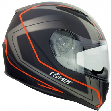 RO201705 - Integralhelm in Schwarz, Orange - 5