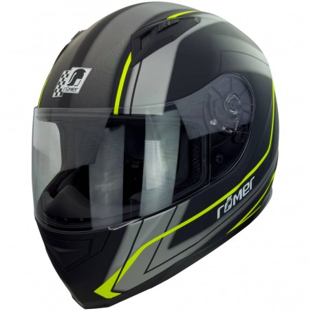 RO201706 - Integralhelm in Schwarz, Gelb - 1