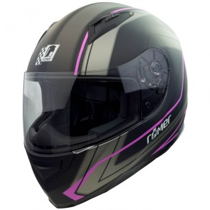 RO201707 - Integralhelm in Schwarz, Pink