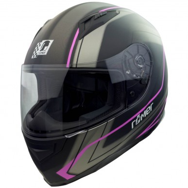 RO201707 - Integralhelm in Schwarz, Pink - 2
