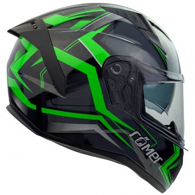 RO202215 - Integralhelm mit Sonnenvisier, grün glänzend - 5