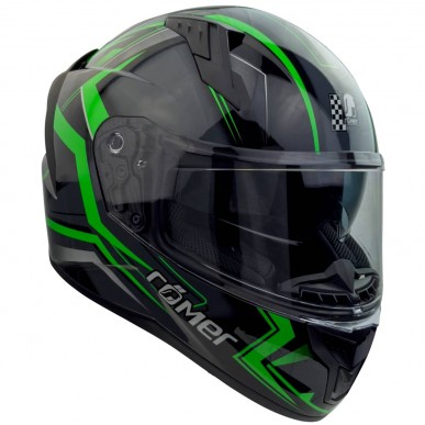 RO202215 - Integralhelm mit Sonnenvisier, grün glänzend - 4