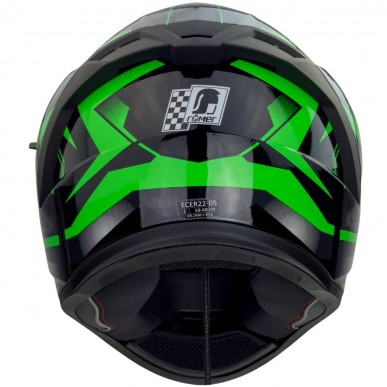 RO202215 - Integralhelm mit Sonnenvisier, grün glänzend - 3