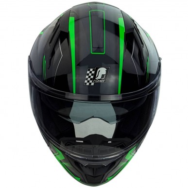 RO202215 - Integralhelm mit Sonnenvisier, grün glänzend - 6