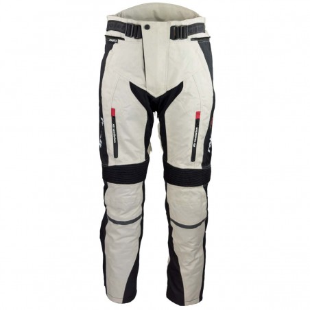 Roleff RO1524 Motorradhose – Hellgrau, wasserdicht, atmungsaktiv & mit Belüftungssystem und Protektoren