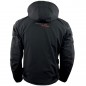 RO1513 - Schwarze Softshell Motorradjacke mit Hoodie RO1513 - Schwarze Softshell Motorradjacke mit Hoodie