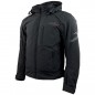 RO1513 - Schwarze Softshell Motorradjacke mit Hoodie RO1513 - Schwarze Softshell Motorradjacke mit Hoodie