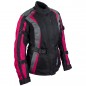 RO904 - Motorradjacke für Damen in Pink/Schwarz/Grau