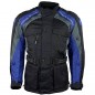RO783 - Motorradjacke mit entnehmbarer Regenmembrane - Belüftung - CE Protektoren - Schwarz / Blau RO783 - Motorradjacke mit entnehmbarer Regenmembrane - Belüftung - CE Protektoren - Schwarz / Blau
