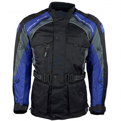 Roleff RO783 Motorradjacke – Schwarz-Blau, wasserdicht, atmungsaktiv & mit Protektoren - 2
