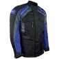 RO783 - Motorradjacke mit entnehmbarer Regenmembrane - Belüftung - CE Protektoren - Schwarz / Blau RO783 - Motorradjacke mit entnehmbarer Regenmembrane - Belüftung - CE Protektoren - Schwarz / Blau
