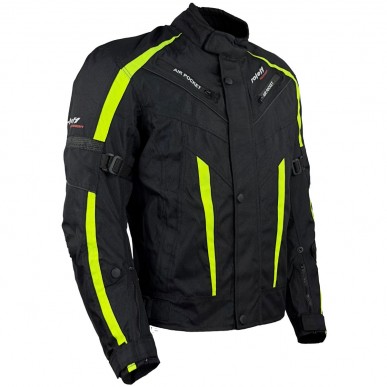 Roleff RO548 Motorradjacke – Neongelb, wasserdicht, atmungsaktiv & mit Protektoren - 3