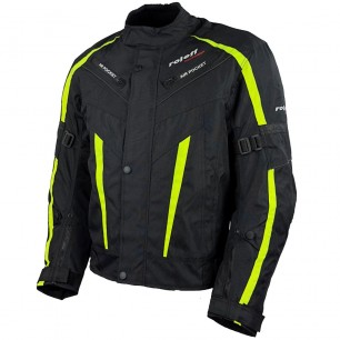 Roleff RO548 Motorradjacke – Neongelb, wasserdicht, atmungsaktiv & mit Protektoren - 1