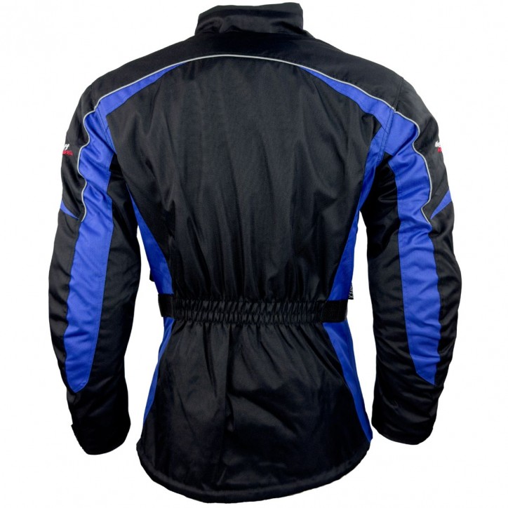 RO702 - Motorradjacke in Schwarz / Blau