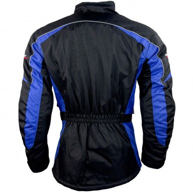 RO702 - Motorradjacke in Schwarz / Blau - 4