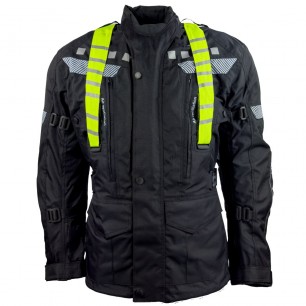 RO773 - Motorradjacke mit abnehmbaren Neon-Koller