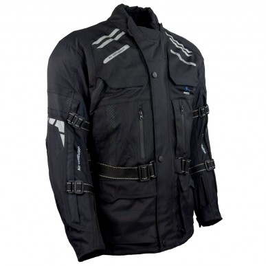 Roleff RO774 Motorradjacke – Schwarz, wasserdicht, atmungsaktiv & mit Protektoren - 3