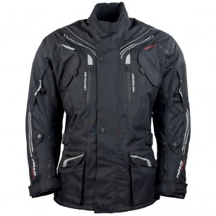 Roleff RO15111 Motorradjacke – Schwarz, reflektierend, wasserdicht, atmungsaktiv & mit Protektoren
