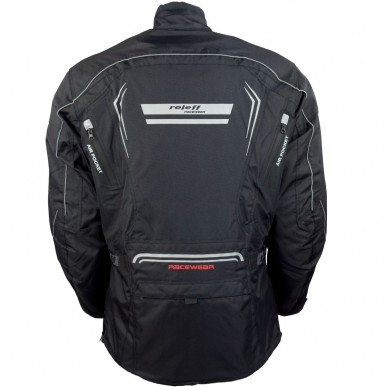 Roleff RO15111 Motorradjacke – Schwarz, reflektierend, wasserdicht, atmungsaktiv & mit Protektoren - 4