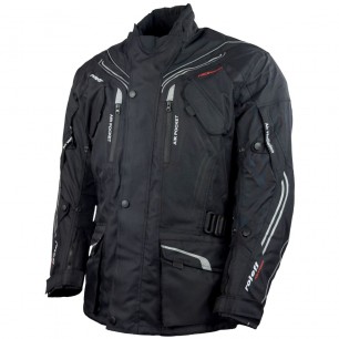 Roleff RO15111 Motorradjacke – Schwarz, reflektierend, wasserdicht, atmungsaktiv & mit Protektoren - 1