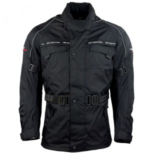 Motorradjacke Schwarz Neongelb Thermofutter in / Robuste