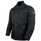 Roleff Racewear Basic - lange Textil Motorradjacke -schwarz-