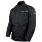 RO700 - lange Textil Motorradjacke Reno -schwarz-