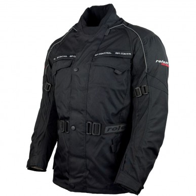 Roleff RO700 Motorradjacke – Preiswert, Robust & Sicher in Schwarz - 1