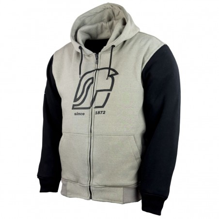 RO3330 - Hoodie mit Aramid & Protektoren - beige/schwarz