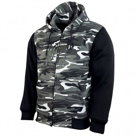 RO3350 - Hoodie mit Aramid & Protektoren - camouflage/ schwarz/ weiss