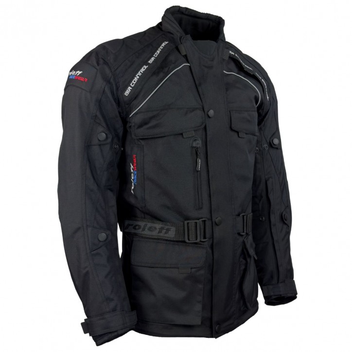 Roleff RO780 Motorradjacke – Schwarz, wasserdicht, atmungsaktiv & mit Protektoren Roleff RO780 Motorradjacke – Schwarz, wasserdicht, atmungsaktiv & mit Protektoren