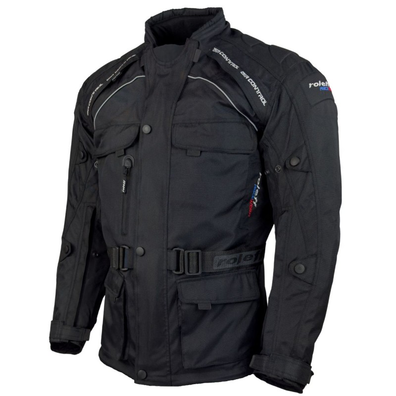Roleff RO780 Motorradjacke – Schwarz, wasserdicht, atmungsaktiv & mit Protektoren - 1