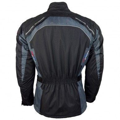 Roleff RO781 Motorradjacke – Schwarz-Grau, wasserdicht, atmungsaktiv & mit Protektoren - 3