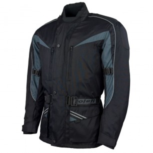 Roleff RO10003 Motorradjacke – Schwarz/Grau, wasserdicht, atmungsaktiv & mit Protektoren - 1