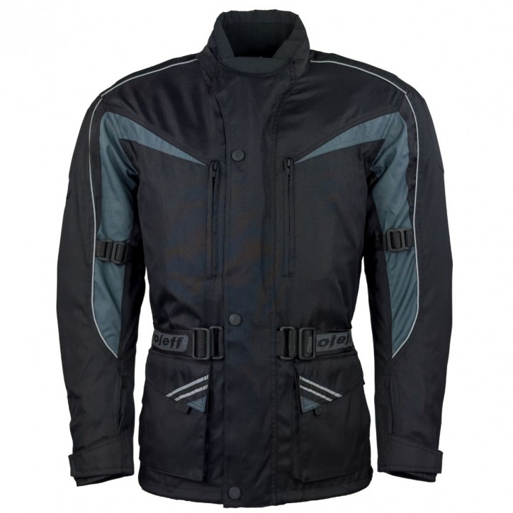 Roleff RO10003 Motorradjacke – Schwarz/Grau, wasserdicht, atmungsaktiv & mit Protektoren Roleff RO10003 Motorradjacke – Schwarz/Grau, wasserdicht, atmungsaktiv & mit Protektoren