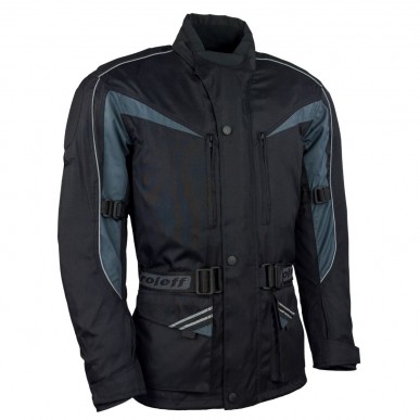Roleff RO10003 Motorradjacke – Schwarz/Grau, wasserdicht, atmungsaktiv & mit Protektoren - 4
