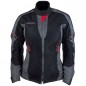 Akuma Sommer Damen Textiljacke 1.0 schwarz/anthrazit/rot