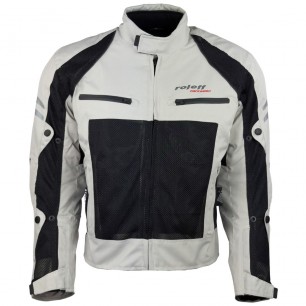 RO614 - helle Mesh Motorradjacke mit Klimamembrane