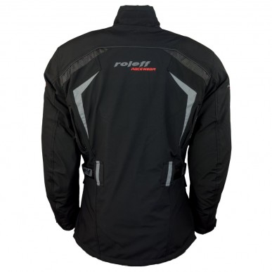 Roleff RO1512 Softshell Motorradjacke – Schwarz, wasserdicht, atmungsaktiv & mit Protektoren - 4
